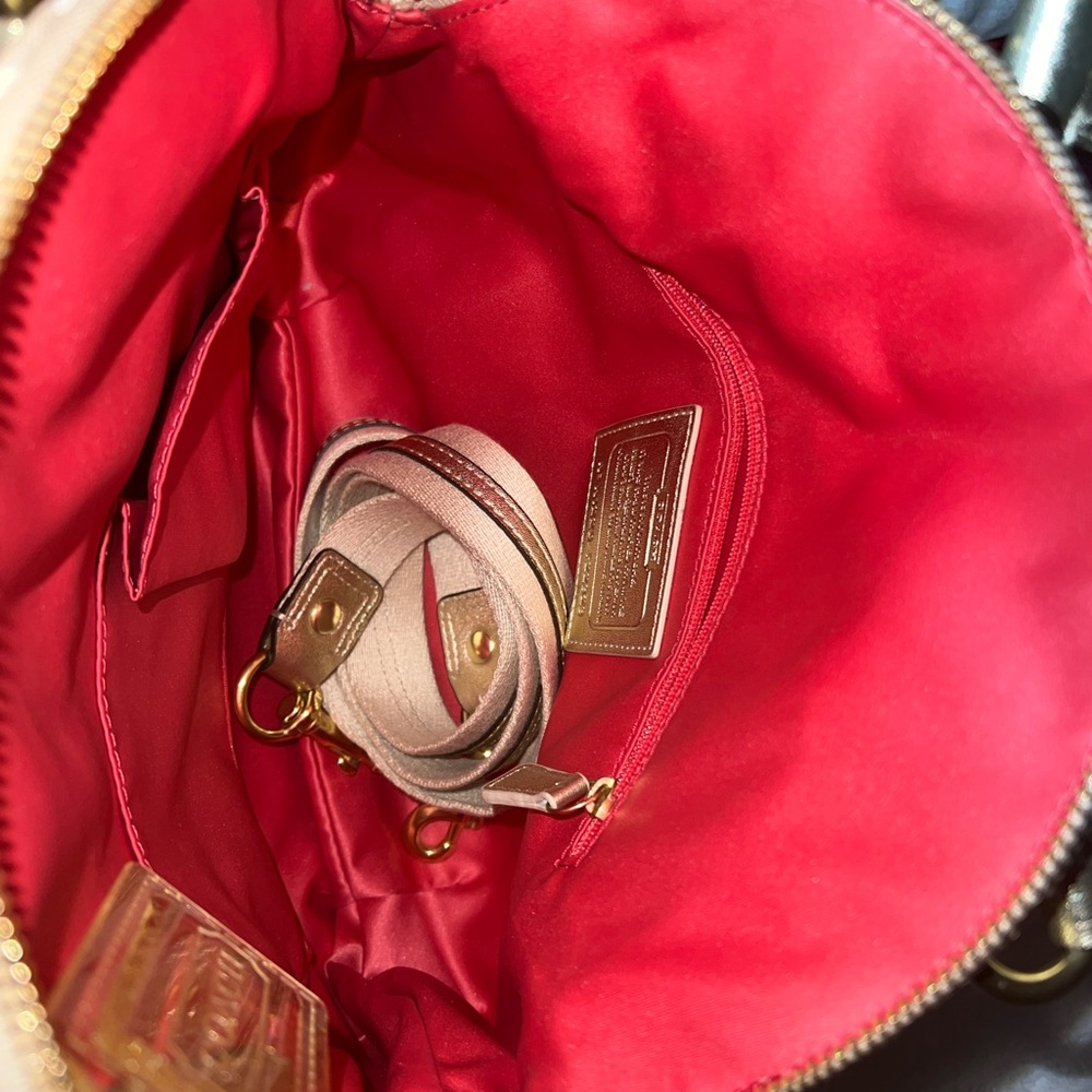 Coach Poppy Crossbody Beige and Multicolor Floral Handbag - Picture 13 of 13